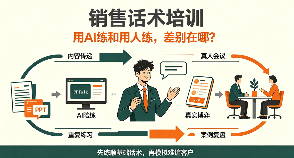 销售话术培训：用AI练和用人练，差别在哪？