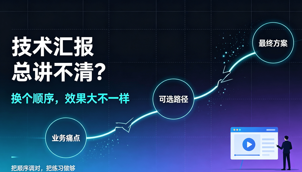 技术汇报总讲不清?换个顺序,效果大不一样