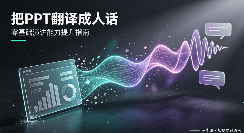 零基础提升演讲能力,先学会把PPT“翻译”成人话