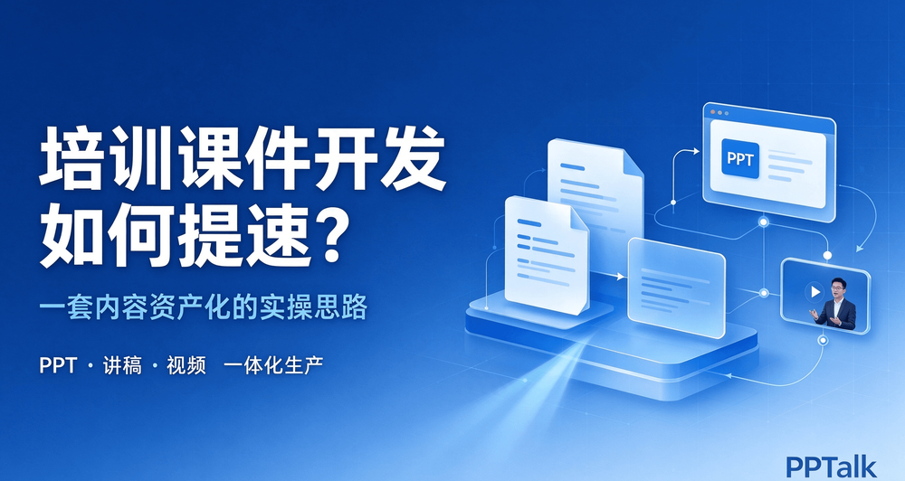 培训课件开发如何提速？一套内容资产化的实操思路