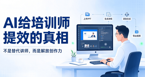 AI给培训师提效的真相：不是替代讲师，而是解放创作力