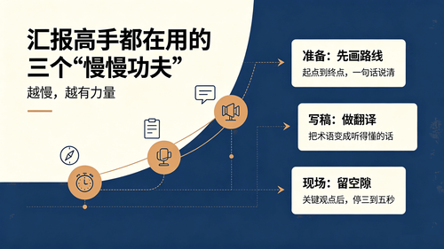 汇报高手都在用的三个“慢功夫”，越慢越有力量
